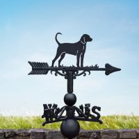 Black & Tan Coonhound Dog Weathervane