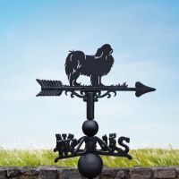 Japanese Chin Dog Weathervane in Black 