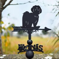 Lhasa Apso Weathervane in Black 