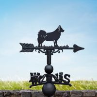 Icelandic Sheepdog Weathervane in Situ Icelandic Sheepdog Weathervane in Situ