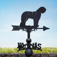 Bergamasco Sheepdog Weathervane in Black 