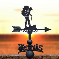 Weathervane with Backpacker Weathervane with Backpacker