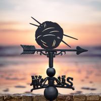 Weathervane with Knitting Design Weathervane with Knitting Design