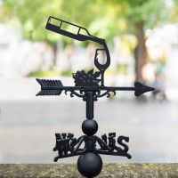 Wine Bottle & Glass Weathervane 