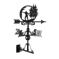 Woodland Forester Weathervane Created From Iron