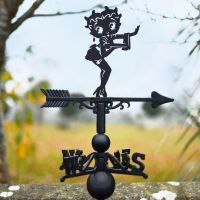 Black Betty Boop Waitress Weathervane