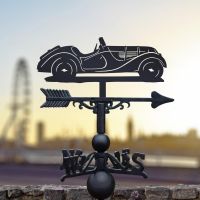 1930s BMW 328 Weathervane in Black 