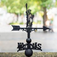 Weathervane with Black Statue of Liberty 