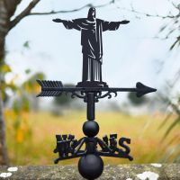 Christ the Redeemer Weathervane in Black 
