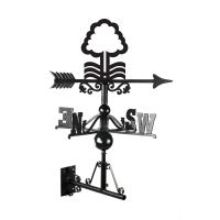 Nottingham Tree Iron Weathervane Finished in Black