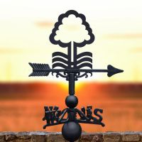 Nottingham Tree Weathervane in Black 