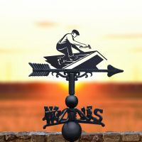 Roofer Weathervane in Black