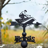 Roofer Weathervane in Black Finish 