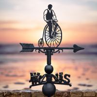 Penny Farthing Design on Black Weathervane 
