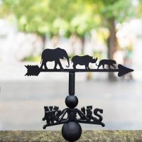 Safari Animals Weathervane in Black Finish 