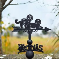 Weathervane with Two Cockapoos Topper in Situ