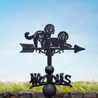 Two Cockapoos Weathervane in Situ