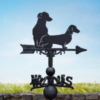 Weathervane of Dachshund & Jack Russel Weathervane of Dachshund & Jack Russel
