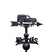 "Morris 1000" Van Weathervane Finished in Black "Morris 1000" Van Weathervane Finished in Black