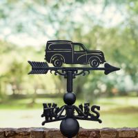 "Morris 1000" Van Weathervane in the Garden "Morris 1000" Van Weathervane in the Garden