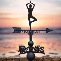 Weathervane with Yoga Tree Pose 