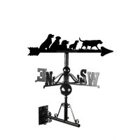 Group of Dogs Weathervane Mounted Group of Dogs Weathervane Mounted