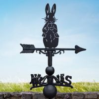 Mr Rabbit Weathervane in Black  Mr Rabbit Weathervane in Black