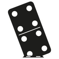 Close-Up of Double Four Domino Topper for Weathrvane Close-Up of Double Four Domino Topper for Weathrvane