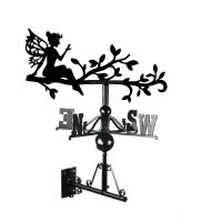Sitting Fairy on Branch Weathervane Mounted Sitting Fairy on Branch Weathervane Mounted