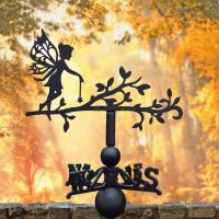 Fairy on Branch Weathervane in Situ Fairy on Branch Weathervane in Situ