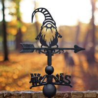 Gonk with Striped Hat Weathervane in Situ