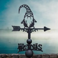Weathervane with Gonk with Striped Hat Topper