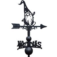 Gonk with Star Hat Weathervane on White Background