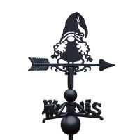 Gonk with Curly Hair Weathervane on White Background