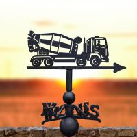 Cement Lorry Weathervane at Sunset