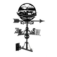 Traditional Sailing Boat Weathervane Mounted