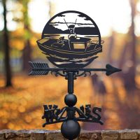 Traditional Sailing Boat Weathervane in Autumnal Setting