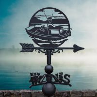 Traditional Sailing Boat Weathervane in Situ