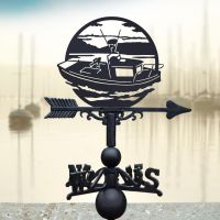 Weathervane with Traditional Sailing Boat Topper