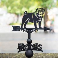 Pug Weathervane in Location Pug Weathervane in Location