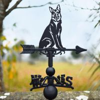 German Shepherd Weathervane in Situ