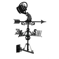 Pouring Watering Can Weathervane Mounted