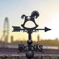 Rocking Horse Weathervane in Situ Rocking Horse Weathervane in Situ