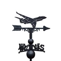 R1 Sentinel Aircraft Weathervane on White Background