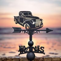 Cast Iron and Steel Weathervane with 1944 Chevrolet Truck Motif