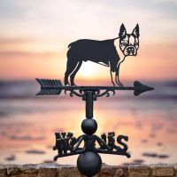 Cast Iron & Steel Boston Terrier Weathervane in Siru