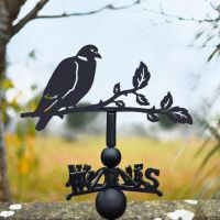Wood Pigeon Steel and Cast Iron Weathervane
