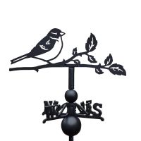Sparrow Weathervane on White Background