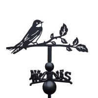House Martin Weathervane on White Background