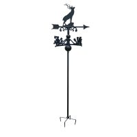 Stag Free Standing Weathervane on White Background Stag Free Standing Weathervane on White Background